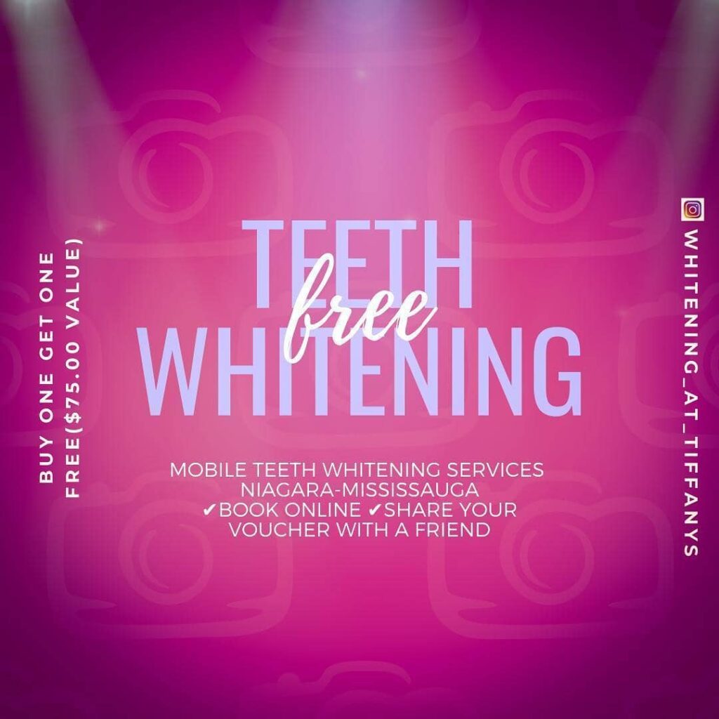 Teeth whitening buy one get one and training sale